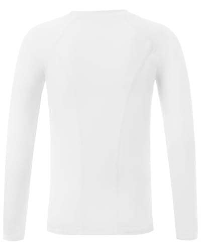 RIKUAOU Youth Boys Compression Shirt, Long Sleeve Kids Athletic Undershirt Quick Dry Base Layers for Baseball Football Sports view 3