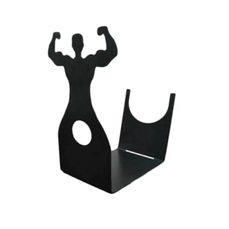 Vyrecronix Handsome Men's Wine Bottle Holder, Single Bottle Tabletop Display Rack, Stylish Black Metal Wine Bottle Storage Rack, Suitable for Home Bars and Kitchens, and Also Makes a Great Gift. — image 1