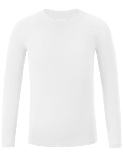 RIKUAOU Youth Boys Compression Shirt, Long Sleeve Kids Athletic Undershirt Quick Dry Base Layers for Baseball Football Sports view 4