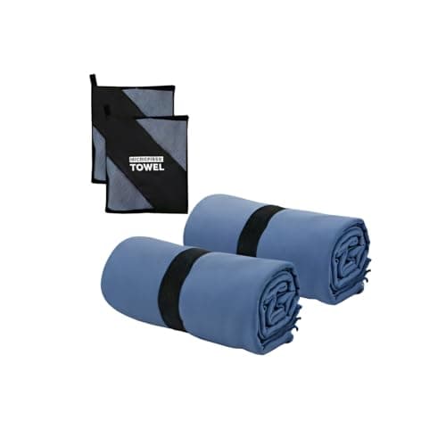 Yaozoon Microfiber Camping Towel for Face Quick Dry Lightweight Small Travel Body Beach Swimming Cycling Fishing Hiking Backpacking Towels(Navy Blue, 2 Pack S) — image 1
