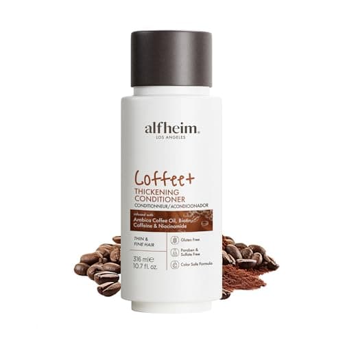 ALFHEIM Coffee+ Thickening Conditioner for Fine, Thin & Breakage-Prone Hair with Caffeine, Biotin & Arabica Coffee Oil, Strengthens, Hydrates & Boosts Volume, Paraben-Free, Sulfate-Free Travel Size — image 1
