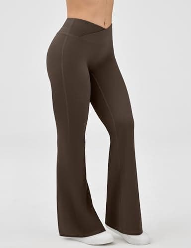 EUYZOU Yoga Pants Women High Waist Casual Soft Crossover Straight Leg Bottoms Leggings view 2