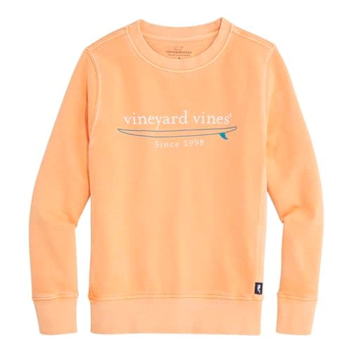 vineyard vines Boys' Sun-Washed Graphic Crewneck, Melon