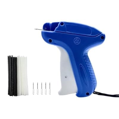 Stitch Gun for Clothes Stitchy - Quick Clothing Fixer Micro Sewing Gun Kit Hemming Sticky with 5 Fine Needle, 500 White Fasteners + 500 Black Fasteners