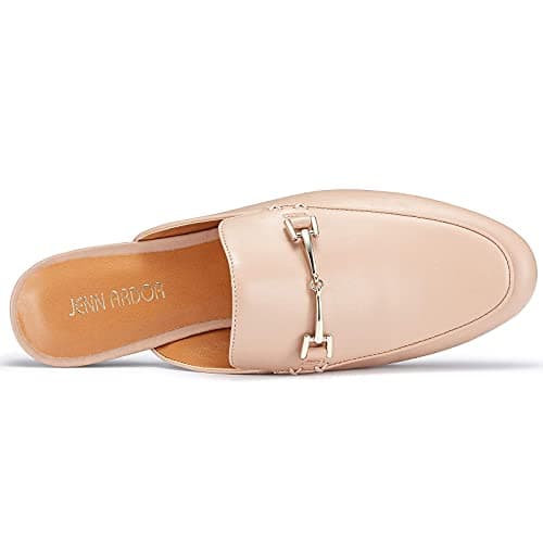 JENN ARDOR Mules for Women Flats Backless Loafers Shoes Slip On Slippers Pointed Toe Low Heel Work Slides Womens Mules Casual Shoes view 4