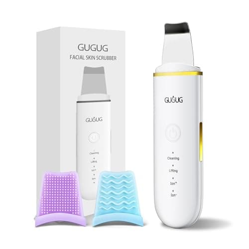 GUGUG Skin Scrubber Spatula Pore Cleaner Blackhead Remover,4 Modes,White — image 1