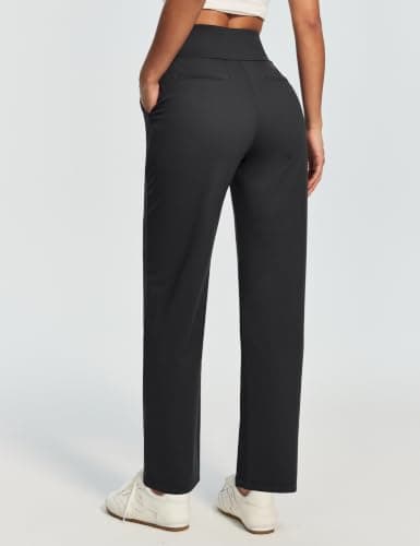 Heathyoga Stretchy Work Pants Women Pull On Straight Leg Dress Pants Slacks view 2