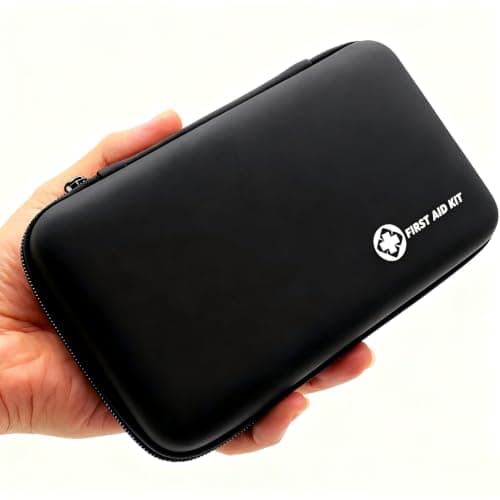 First Aid Kit Mini Small Waterproof Portable Compact Home Car Travel Hiking Red Coating PU Material,Camping,School Supplies,Dorm Room Essentials,Survival Kit,Outdoor Adventure,Office,Refill Supplies — image 1