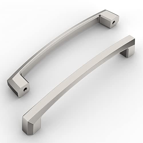 Amerdeco 10 Pack Brushed Satin Nickel Cabinet Pulls, 5 Inch(128MM) Hole Centers, Kitchen Cabinet Handles, Drawer Pulls, ZH0032 — image 1