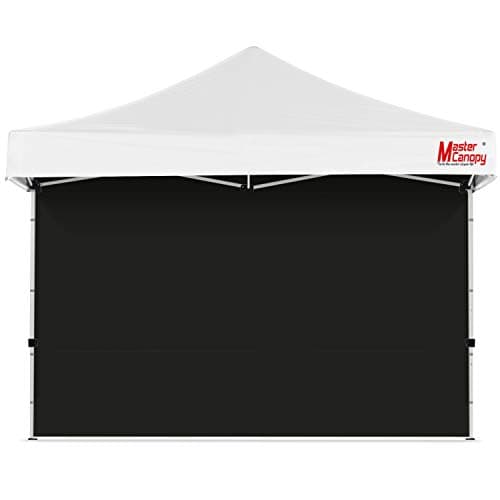 MASTERCANOPY 12x12ft Canopy SunWall Instant Canopy SideWall for Pop Up Canopy Tent Gazebos, UV Protection Sidewall Only, Spliceable (1 Pack, Black) view 1