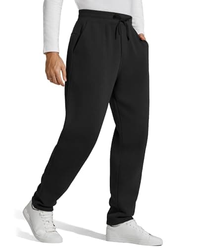 G4Free Flurrylux Men Fleece Lined Sweatpants with Pockets Drawstring Casual — image 1