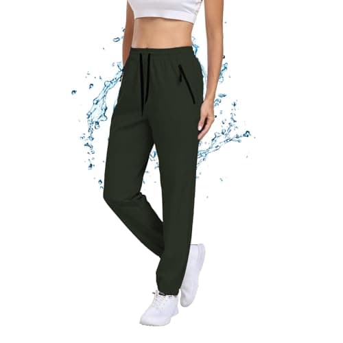 Womens Hiking Pants Water Resistant Quick Dry Sweatpants Elastic Waist UPF 50+ Cargo Lightweight Work Travel Casual view 4