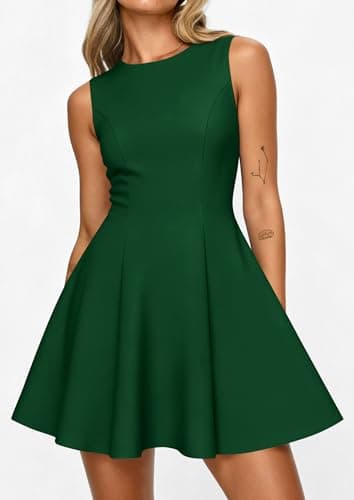 PRETTYGARDEN Cocktail Dresses for Women 2026 Summer Formal Boat Neck A Line Spring Elegant Graduation Party Mini Dress view 2