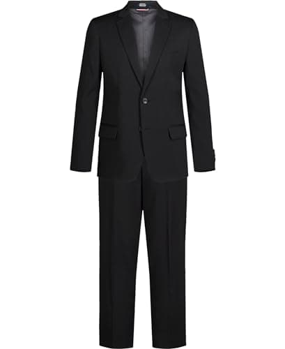 Tommy Hilfiger Boys' 2-Piece Formal Suit Set, Black, 14