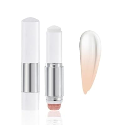 Color-Changing Foundation Stick, 2-in-1 Dual-Ended Foundation with Detachable Brush, Skin Matching Foundation Face Makeup Lightweight Non-Greasy Moisturizing and Smooth (2#Light)