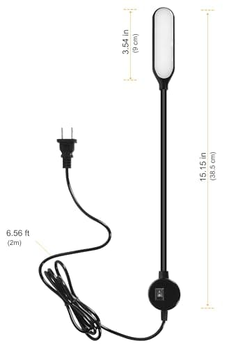 Amazing Power Sewing Machine Light LED Flexible Gooseneck Work Lamp with Magnetic Mount Base for Workbench Lathe Drill Press view 2