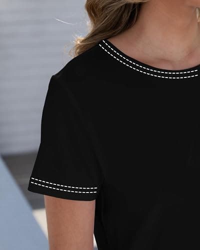 GAYHAY T Shirts for Women - Short Sleeve Spring Summer Tops Soft Basic Tees Beach Vacation Clothes for Casual 2026 view 4