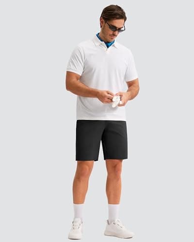 Men's Golf Shorts 7"/ 9"/ 11" Inseam with 5 Pockets Lightweight Stretch Quick Dry Casual Dress Hybrid Short for Men view 3