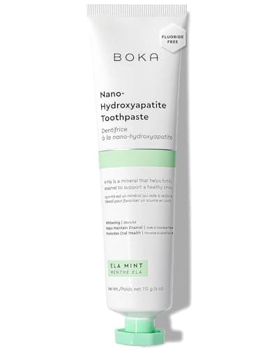 Boka Fluoride Free Toothpaste, Nano Hydroxyapatite Toothpaste, Appropriate for Sensitive Teeth - for Adult Oral Care - Ela Mint Flavor, 4 Fl Oz 1Pk US Manufactured — image 1