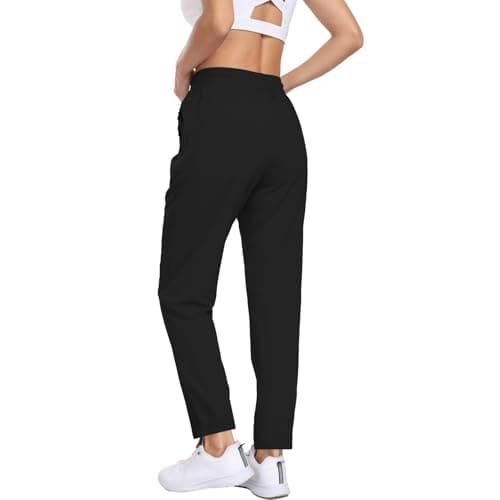 Womens Hiking Pants Water Resistant Quick Dry Sweatpants Elastic Waist UPF 50+ Cargo Lightweight Work Travel Casual view 4