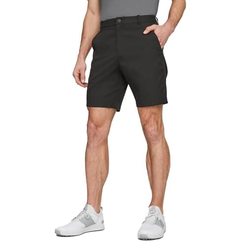 PUMA GOLF Mens Dealer 8 Shorts, Puma Black, 34W X 8L US