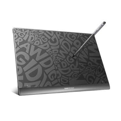DIGIDRAW T610 Drawing Tablet 10x6 Inch, Paper-Like Graphics Tablet with 16384 Levels Battery-Free Stylus, 8 Shortcut Keys Art Pad for Painting, Illustration & OSU Gaming, Mac/PC/Android/Chromebook
