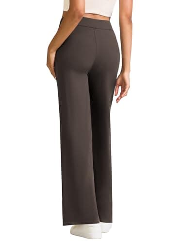 Wide Leg Yoga Pants Women High Waisted Loose Stretch Lounge Causal Work Workout Gym Trousers with Pockets view 5