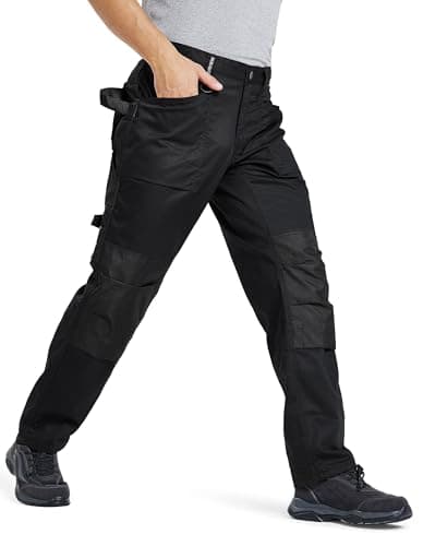 DURAWERK Men's Work Pants, Carpenter Pants with Reinforced Knee Pad Pockets, Durable Cargo Pants view 5