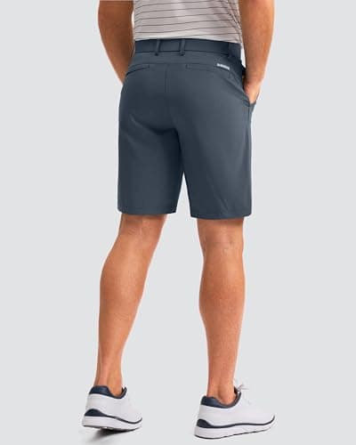 Men's Golf Shorts 7"/ 9"/ 11" Inseam with 5 Pockets Lightweight Stretch Quick Dry Casual Dress Hybrid Short for Men view 2
