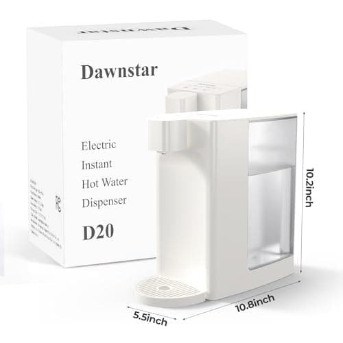 Dawnstar Electric Kettles, D20 Instant Hot Water Dispenser for Quick Boiling & Dispense, Adjustable 3 Temperatures & 5 Water Volume, Removable 0.8 Gallon 100 Ounce Water Tank Capacity, BPA Free view 2