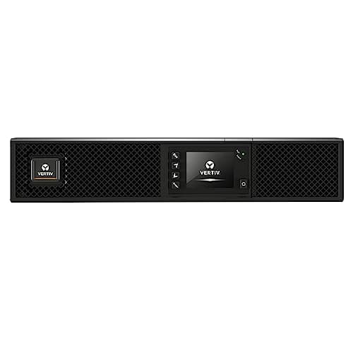 Vertiv Liebert GXT5 UPS - 1500VA/1350W 120V, Online Double Conversion, 2U Rack/Tower, Energy Star Certified, Lead Acid, Sine Wave, Battery Backup, 0.9 Power Factor, Colored LCD (GXT5-1500LVRT2UXL)