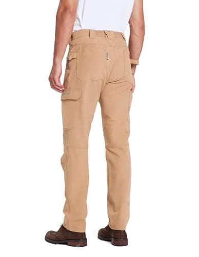 DURAWERK Men's 4-Way Stretch Cargo Pants, Work Pants, Durable Tactical Pants, Lightweight EDC Hiking Pants for Outdoor view 7