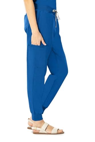 Bovchies Scrubs for Women Set - Sleeveless Stand Collar Scrub Top & Drawstring Jogger Pants, Scrub Set for Nurse Workwear view 5