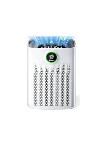 Air Purifiers for Home Large Room, Cover Up to 2400 Ft² with True HEPA Filter, Smart Mode, PM2.5 Air Quality Display, 22dB Sleep Mode, Aromatherapy with 2X-Purification & 360°Air Outlet, HAP603 view 1