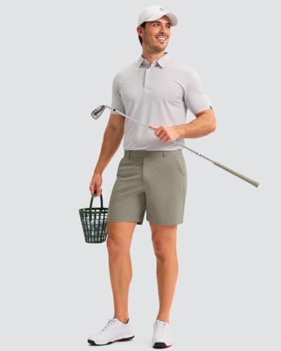 Men's Golf Shorts 7"/ 9"/ 11" Inseam with 5 Pockets Lightweight Stretch Quick Dry Casual Dress Hybrid Short for Men view 6