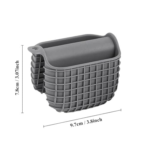 2 Pack Silicone Oven Mitts for Cooking, Heat Resistant Oven Mitt Set, Flexible Oven Gloves, Mini Oven Mitts Set with Non-Slip & Grip Heat Kitchen Mitt for Kitchen Cooking Baking (Grey) view 2