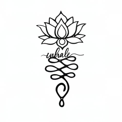 JBCHUCI Lotus Flower Wall Decor - 23.7”x12.6” Black Metal Yoga Meditation Wall Art, Boho Zen Sculpture for Home Living Room, Bedroom, Office, Spiritual Gift & Mindfulness Decor for Yoga Lovers — image 1