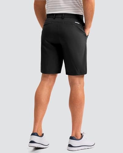 Men's Golf Shorts 7"/ 9"/ 11" Inseam with 5 Pockets Lightweight Stretch Quick Dry Casual Dress Hybrid Short for Men view 2