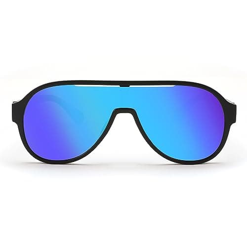 FEISEDY Polarized Men Women Sunglasses, Oversized Fahion One Piece Sun Glasses, Lightweight TR90 Frame B4080 view 4