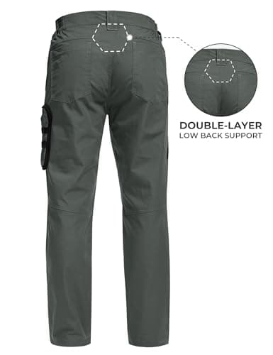 MOURCE Tactical Pants for Men Water Resistant Quick Dry BDU Cargo Pants with 7 Large Pockets Breathable Ripstop Work Hiking view 2