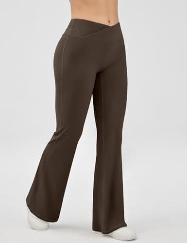 EUYZOU Yoga Pants Women High Waist Casual Soft Crossover Straight Leg Bottoms Leggings view 5