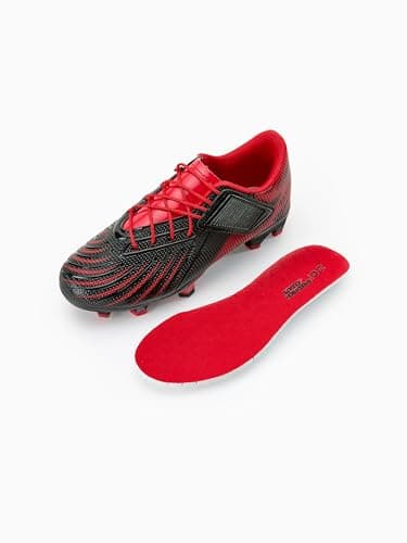 PATPAT Kids Soccer Cleats – Outdoor Firm Ground and Turf Football Training Shoes for Little Big Boys and Girls view 5