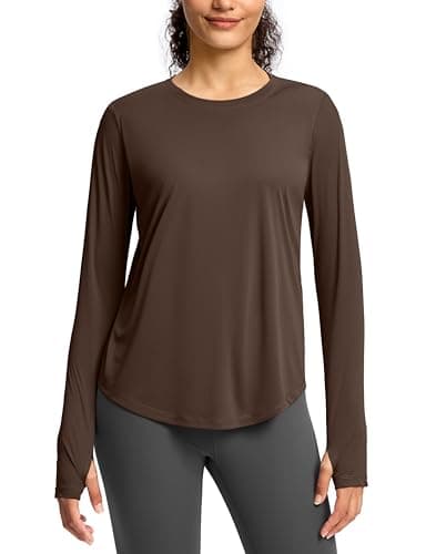 Soothfeel Lightweight Long Sleeve Workout Tops for Women Gym Running Shirts view 2