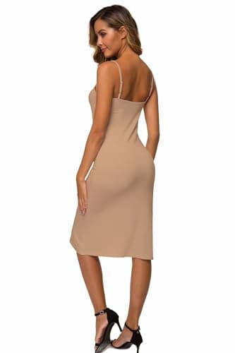 LB LIFEBEST Women's Full Slips Cami Long Spaghetti Strap Under Dress view 4