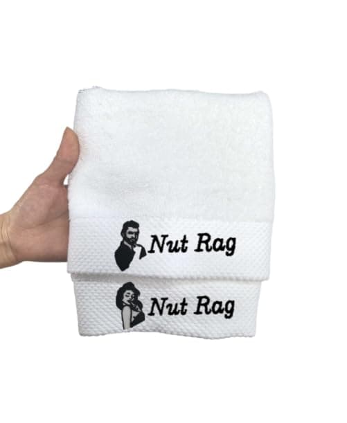 Carastora Funny Towels are the for Couples, Friends, or Special Occasions. They Make Unique Gifts for Anniversaries and Valentine's Day. Durable Everyday Bathroom Essentials, 2-Pack — image 1