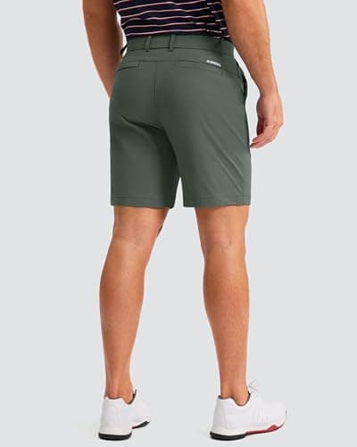 Men's Golf Shorts 7"/ 9"/ 11" Inseam with 5 Pockets Lightweight Stretch Quick Dry Casual Dress Hybrid Short for Men view 2