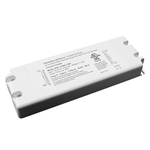 LED Driver 60W Triac Dimmable, Power Supply 100-277V AC to 12V DC, Low Voltage Transformer for Strip Lights, Compatible with Most Lutron & Leviton dimmers, UL Class 2/P Listed — image 1