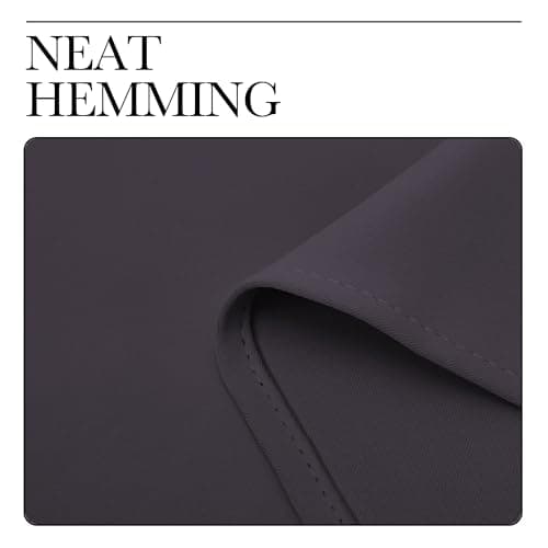 NICETOWN RV Blackout Curtains for Camper Windows, Greyish Purple, 34" x 30", Set of 2, Kitchen Short Blackout Curtains & Drapes, Thermal Insulated Rod Pocket Window Treatment Draperies for Nursery view 6