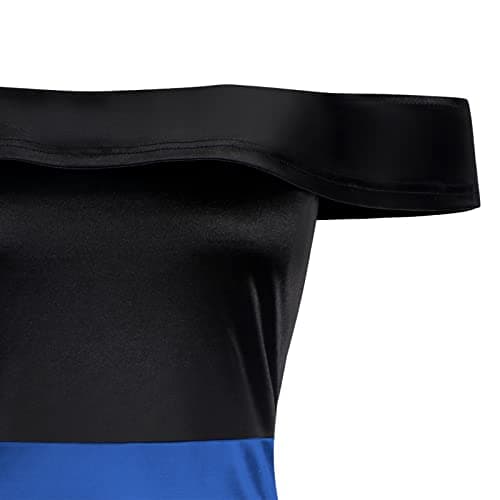 ZEZCLO Women's Retro Poodle Print Skater Dress Vintage High Waist Rockabilly Cocktail Party Swing Dresses view 3