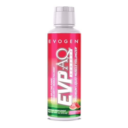 Evogen EVP AQ - Liquid Glycerol Muscle Volumizer | Pre Workout for Pumps, Vascularity, & Hydration | Premium Preworkout for Men & Women | Watermelon | 16 fl oz